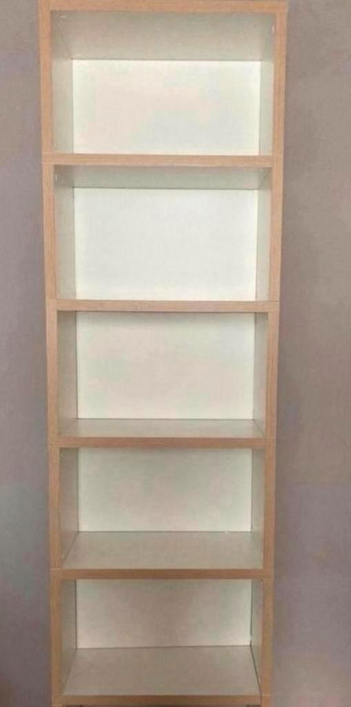 BOON vakkenkast eiken wit open kast boekenkast, Huis en Inrichting, Kasten | Boekenkasten, Gebruikt, 25 tot 50 cm, Ophalen