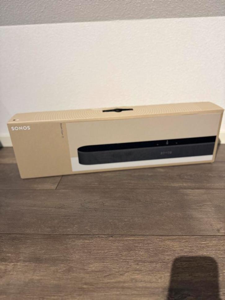 Sonos Beam Gen 2 | Zwart | Nieuwstaat!, Audio, Tv en Foto, Soundbars, Nieuw, Bluetooth, Met ingebouwde subwoofer, Ophalen