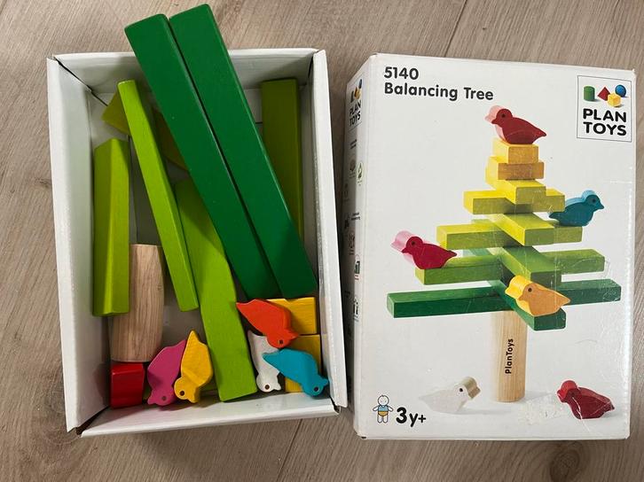 Plan Toys Balancing Tree montessori speelgoed, Kinderen en Baby's, Speelgoed | Overig, Zo goed als nieuw, Jongen of Meisje, Ophalen of Verzenden
