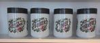 Vintage set voorraad potten DE, koffie suiker melk thee., Ophalen of Verzenden, Gebruikt, Glas