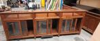 Grote vitrine kasten mid century, Ophalen, Gebruikt, Mid century, 200 cm of meer
