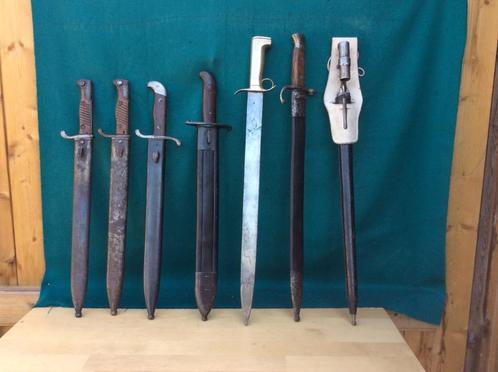 Verzameling Bajonetten, Verzamelen, Militaria | Algemeen, Landmacht, Zwaard of Sabel, Overige gebieden, Ophalen of Verzenden