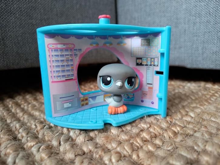 Littlest Pet Shop Duif #356 met huisje, Verzamelen, Dierenverzamelingen, Zo goed als nieuw, Beeldje of Figuurtje, Paard, Ophalen of Verzenden