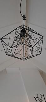 industriële hanglamp draadstaal zwart, Ophalen, Zo goed als nieuw, Minder dan 50 cm