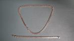 Zilveren herenarmband en -ketting (zware armband en ketting), Ophalen of Verzenden, Zo goed als nieuw, Zilver, Zilver
