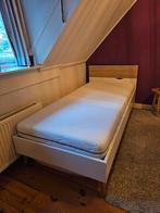 Bed 'Delta' 90x200 wit met lattenbodem en evt matras, Ophalen, 90 cm, Wit, Zo goed als nieuw