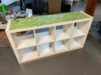 Ikea Kallax kast met 8 vakken en grasprint, Ophalen, Gebruikt, 100 tot 150 cm, 50 tot 100 cm