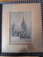 Ets oude kerk in Hilgersberg, Antiek en Kunst, Ophalen of Verzenden