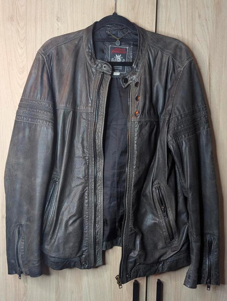 Diesel Black Label Leren Jas - Uitstekende Conditie, Kleding | Heren, Jassen | Zomer, Zo goed als nieuw, Maat 52/54 (L), Zwart