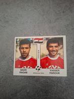 Panini sticker WK 90 Italia. Spelers Ragab/Farouk Egypte., Verzenden, Zo goed als nieuw, Sticker