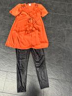 Mooie Mamalicious zwangerschapsjurk+leather look legging, Kleding | Dames, Positiekleding, Maat 38/40 (M), Jurk, Mamalicious, Oranje