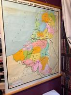 Oude schoolkaart Nederland 1815-1839, Antiek en Kunst, Antiek | Schoolplaten, Ophalen, Geschiedenis