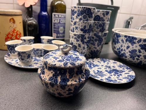 Societe Ceramique Maestricht Servies Jampot + Bordje, Antiek en Kunst, Antiek | Servies los, Ophalen of Verzenden