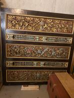 Indonesisch Wandpaneel met Houtsnijwerk, Antiek en Kunst, Ophalen