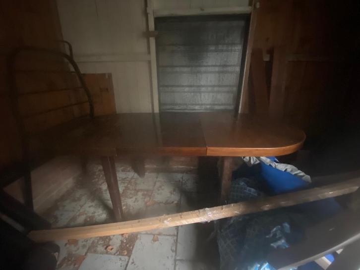 Antieke mahonie uitschuif eettafel, Antiek en Kunst, Antiek | Meubels | Tafels, Ophalen