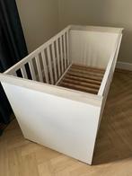 Ledikant wit met hout, Ophalen, Zo goed als nieuw, Ledikant