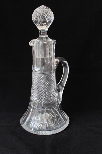 Antiek Art Deco Frankrijk glazen karaf 1920-1930 beschikbaar voor biedingen