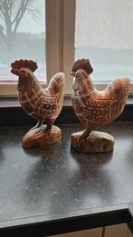 Landelijke Houten Kippen, Huis en Inrichting, Woonaccessoires | Overige, Ophalen of Verzenden, Gebruikt