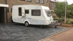 Tec Travelbird 410, Caravans en Kamperen, Caravans, T.E.C., Dwars-stapelbed, Rondzit, Luifel