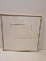 Nielsen alluminium lijst incl passepartout en glas. 32x32, Huis en Inrichting, Woonaccessoires | Lijsten, Ophalen, Metaal of Aluminium