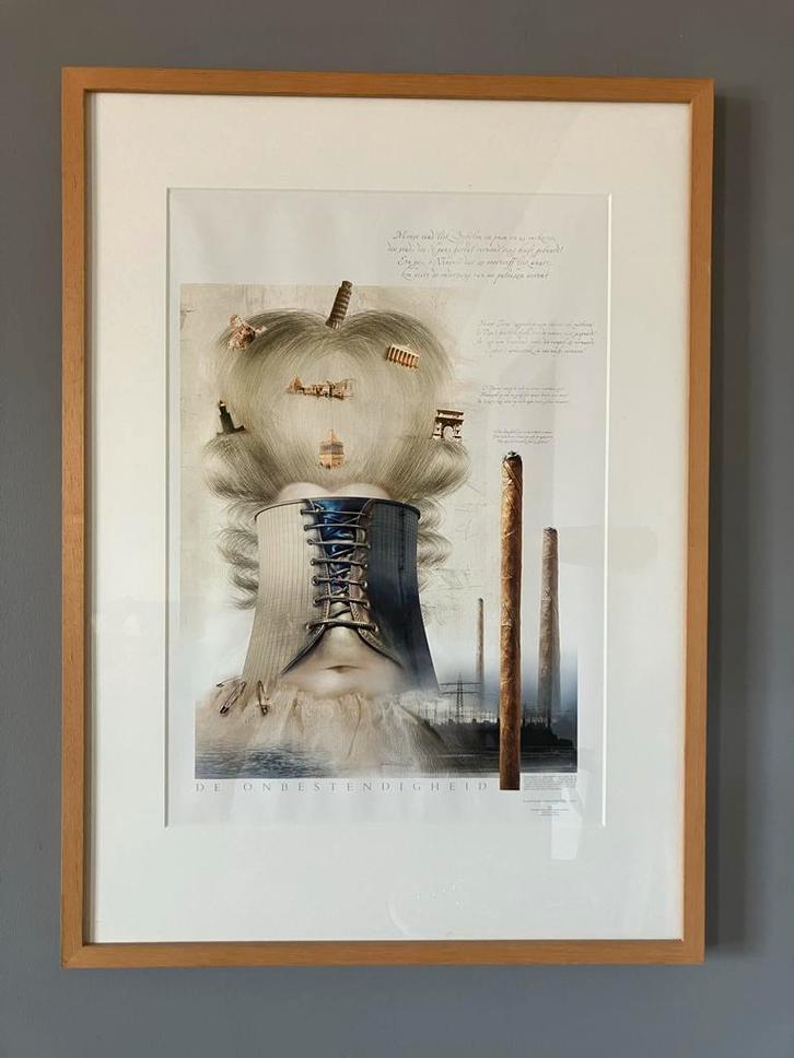 De Onbestendigheid - Ingelijste Kunstprint, Antiek en Kunst, Kunst | Tekeningen en Foto's, Ophalen of Verzenden