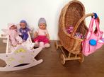 Poppen, Baby Born, wieg, wandelwagen, accessoires, Ophalen, Gebruikt, Babypop