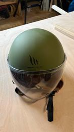 Scooter helm donker groen, Ophalen, Zo goed als nieuw, Extra large of groter, MT HELMETS(goedgekeurd voor brommers/scooters )