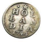 **  1744 - NL  - 2 Stuivers Hollandia  -  ZILVER  **, Postzegels en Munten, Munten | Nederland, Vóór koninkrijk, Verzenden, Zilver