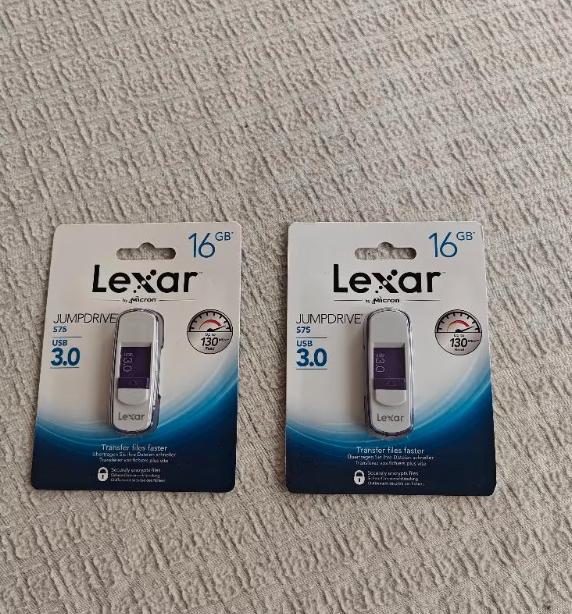 2X USB-Stick - Lexar - 16 GB, Ophalen of Verzenden, Nieuw