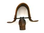 Unieke Franse koebel houten juk kraag band klepel van been, Ophalen of Verzenden