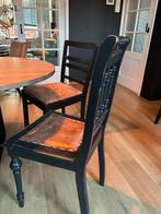 Drie brocante stoelen, Huis en Inrichting, Stoelen, Ophalen, Gebruikt, Twee, Zwart