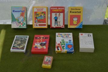 9 vintage kwartetten: Smurfen, Dick Bruna Wild West Schiphol beschikbaar voor biedingen