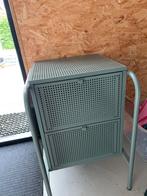 Nacht kastje olijf groen, Ophalen, Metaal of Aluminium, Zo goed als nieuw, 45 tot 65 cm