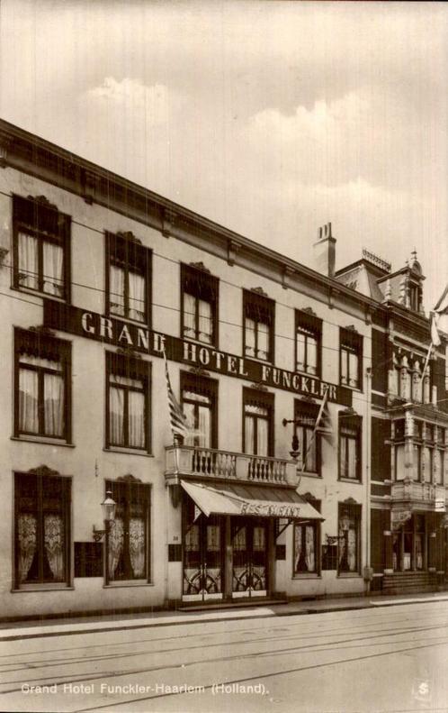 Haarlem - Grand Hotel Funckler, Verzamelen, Ansichtkaarten | Nederland, Ongelopen, Noord-Holland, Voor 1920, Ophalen of Verzenden