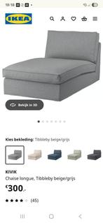 IKEA KIVIK CHAISE LONGUE MET TIBBLEBY HOES, Huis en Inrichting, Ophalen, Zo goed als nieuw, Eenpersoons, Minder dan 150 cm