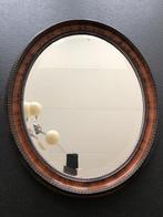 Spiegel, antiek, facet geslepen, brocante, hout, gipsopzet, Antiek en Kunst, Ophalen of Verzenden, Rechthoekig, Minder dan 50 cm