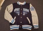 Baseball jack jas blauw grijs wit maat 128/134, Ophalen, Jongen of Meisje, BPC, Zo goed als nieuw