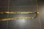 Off White lange riem geel merk print aparte gesp Nieuw, Kleding | Dames, Riemen en Ceinturen, Overige kleuren, Verzenden, Nieuw