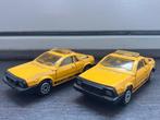 2 x Majorette Lancia Montecarlo no. 285 | geel | schaal 1:50, Ophalen of Verzenden, Gebruikt, Auto