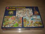 Puzzel Jan van Haasteren 3 x 1000 st. 81041 NIEUW, Ophalen of Verzenden, 500 t/m 1500 stukjes, Nieuw, Legpuzzel