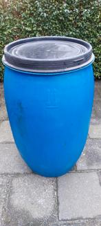 Regenton blauw, Tuin en Terras, Regentonnen, 75 tot 150 liter, Ophalen, Gebruikt