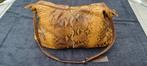 Echte Python slangenhuid handtas. Vintage, Ophalen of Verzenden, Gebruikt, Beige, Handtas