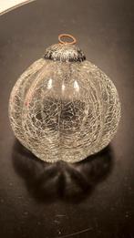 Heksenbal, glazen craquele (kerst-) bal, 10 cm doorsnee, Ophalen of Verzenden, Zo goed als nieuw