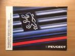 Blanco   onderhoudsboekje   Peugeot   1988, Auto diversen, Handleidingen en Instructieboekjes, Ophalen of Verzenden