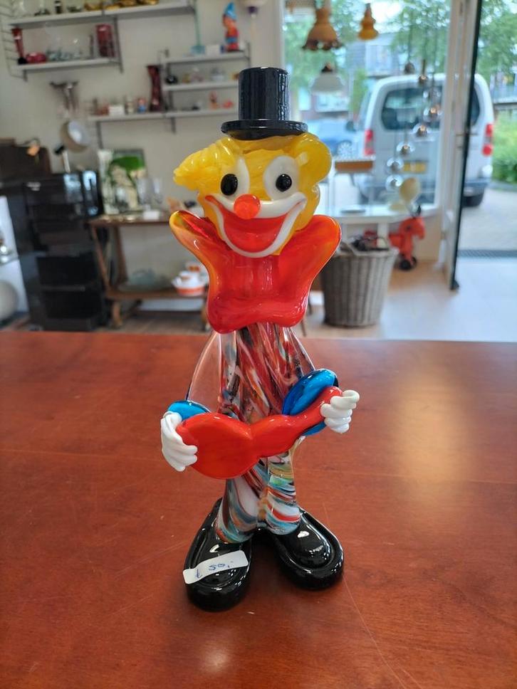 Murano Glazen Clown - Handgemaakt, Antiek en Kunst, Antiek | Glas en Kristal, Ophalen of Verzenden