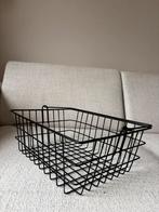 Zwarte metalen draadmand, rollatormand, multifunctioneel, Ophalen of Verzenden, Gebruikt
