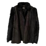 Jack Just Cavalli nooit gedragen combinatie leer met bont, Zwart, Maat 42/44 (L), Nieuw, Ophalen of Verzenden