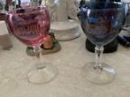 Italie gekleurd port / likeur glas kristal// per stuk, Antiek en Kunst, Antiek | Glas en Kristal, Ophalen of Verzenden