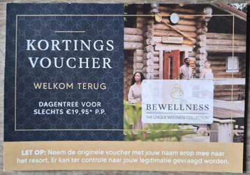 Kortingsbon / voucher voor diverse sauna's van BeWellness beschikbaar voor biedingen