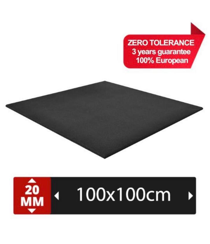 60 nieuwe Rubber sportvloer matten 100x100x2 crosfit hyrox, Sport en Fitness, Fitnessmaterialen, Nieuw, Ophalen of Verzenden